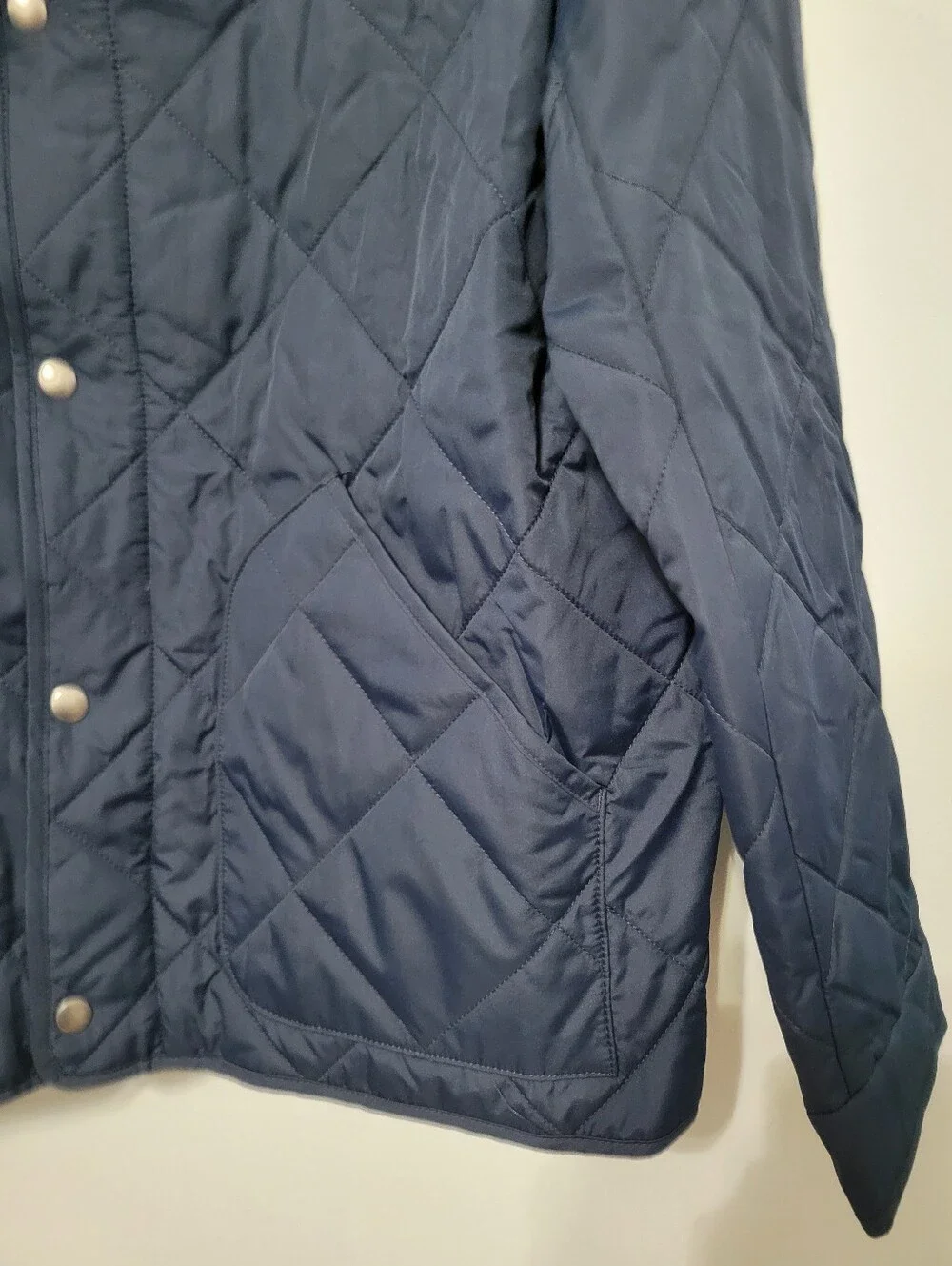 NWT J. Crew Men's Walker Jacket Sz L Navy Quilted Classic Preppy Old Money Fall